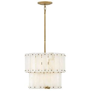 Simone 4-Light LED Semi-Flush Mount in Burnished Gold