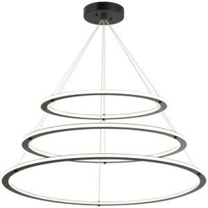 Victoria 3-Light Pendants in Black