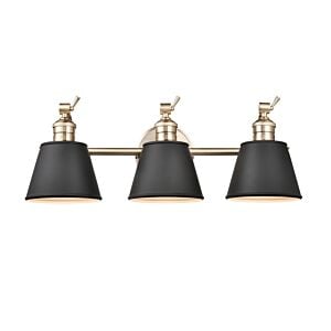 Layne 3-Light Bathroom Vanity Light in Modern Gold