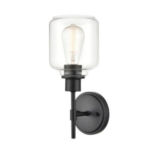 Asheville 1-Light Wall Sconce in Matte Black