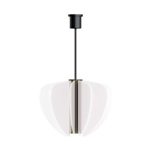 Nyra 1-Light LED Chandelier in Nightshade Black