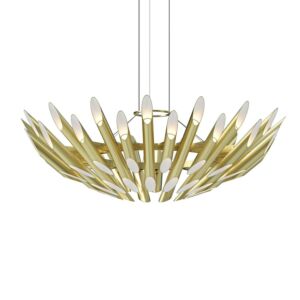 Chimes LED Pendant in Satin Brass