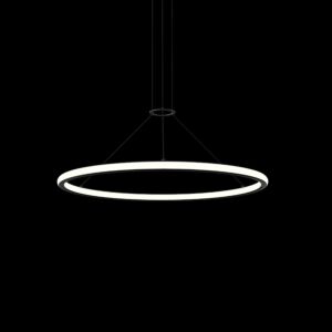 Luna 2-Light LED Pendant in Satin Black