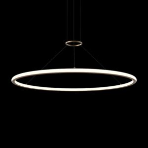 Luna 2-Light LED Pendant in Brass Finish