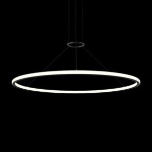 Luna 2-Light LED Pendant in Satin Black