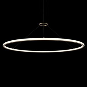 Luna 2-Light LED Pendant in Brass Finish