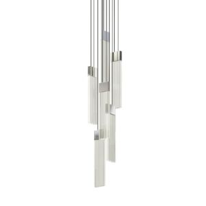 V Panels LED Pendant in Polished Chrome