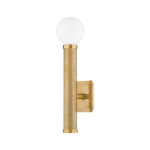 Pienza 1-Light Wall Sconce in Vintage Brass