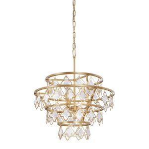 Fleur 4-Light Chandelier in French Gold