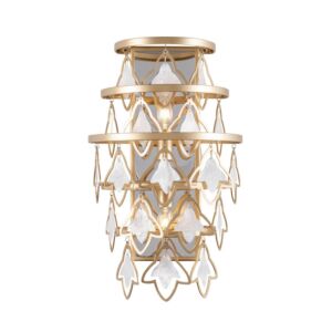 Fleur 2-Light Wall Sconce in French Gold