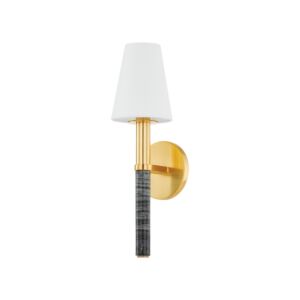 Montreal 1-Light Wall Sconce in Aged Brass