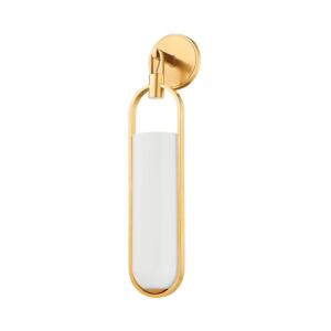 Lorimer 1-Light LED Wall Sconce in Aged Brass