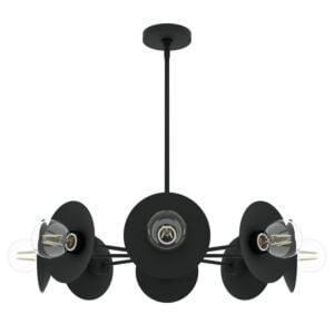 Fernando 8-Light Chandelier in Matte Black