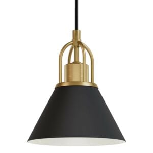 Carrington Isle 1-Light Pendant in Matte Black