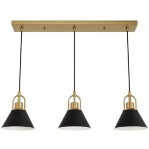 Carrington Isle 3-Light Pendant in Luxe Gold