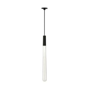 Pylon 1-Light LED Pendant in Nightshade Black