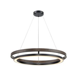 Cybele CCT LED Pendant in Ebony and Ironwood