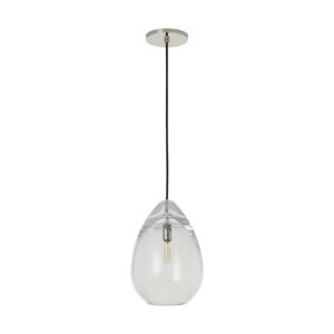 Alina 1-Light LED Pendant in Polished Nickel