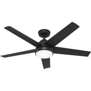 Skyflow 1-Light 52" Outdoor Ceiling Fan in Matte Black