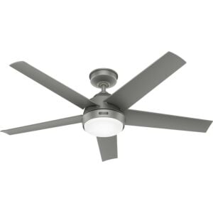 Skyflow 1-Light 52" Outdoor Ceiling Fan in Matte Silver