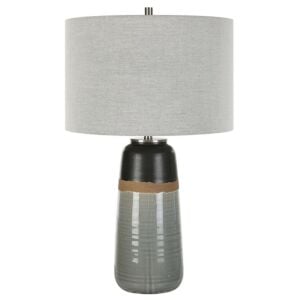 Coen 1-Light Table Lamp in Brushed Nickel