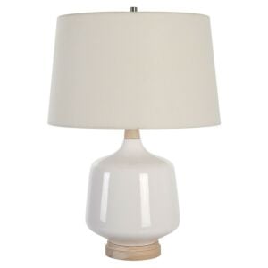 Opal 1-Light Table Lamp in Brushed Nickel