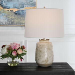 Medan 1-Light Table Lamp in Brushed Nickel