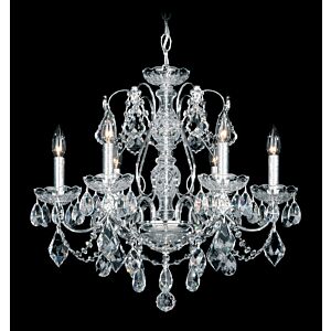 Century 6-Light Chandelier in Antique Silver