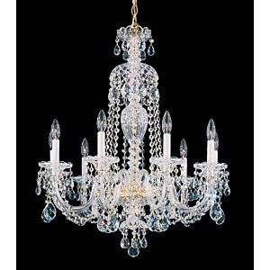 Sterling 9-Light Chandelier in Gold