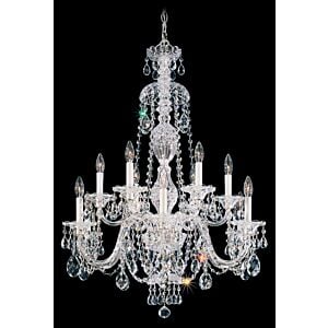 Sterling 12-Light Chandelier in Gold