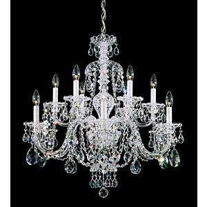 Sterling 12-Light Chandelier in Silver