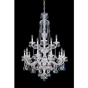 Sterling 15-Light Chandelier in Silver