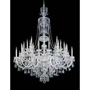 Sterling 40-Light 4Chandelier in Silver