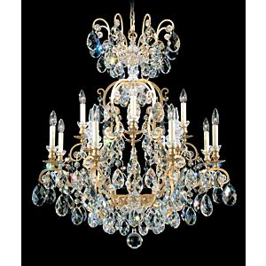 Renaissance 12-Light Chandelier in Antique Silver