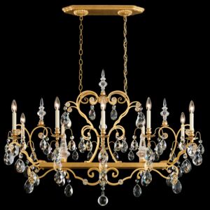 Renaissance 10-Light Chandelier in Etruscan Gold