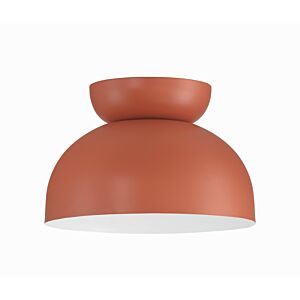 Ventura Dome 1-Light Flush Mount in Baked Clay