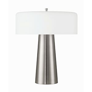 Table Lamps 1-Light LED Table Lamp in Brushed Polished Nickel