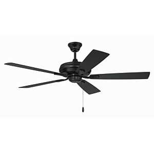 Eos 52" Hanging Ceiling Fan in Flat Black