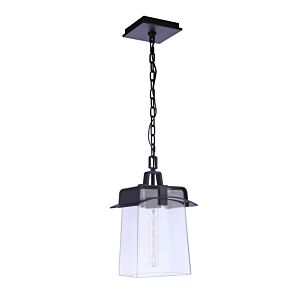 Smithy 1-Light Outdoor Pendant in Aged Bronze Brushed