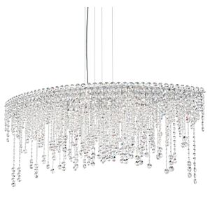 Chantant 8-Light Linear Pendant in Stainless Steel