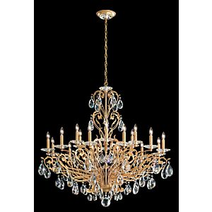 Filigrae 18-Light Chandelier in Heirloom Gold