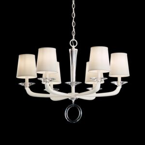 Emilea 6-Light Chandelier in Heirloom Gold