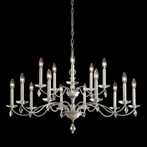 Modique 15-Light Chandelier in White