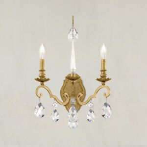 Renaissance Nouveau 2-Light Wall Sconce in Etruscan Gold