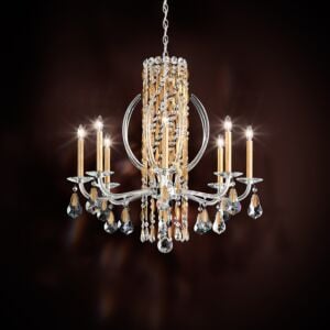 Siena 8-Light Chandelier in White