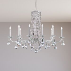 Siena 10-Light Chandelier in Stainless Steel