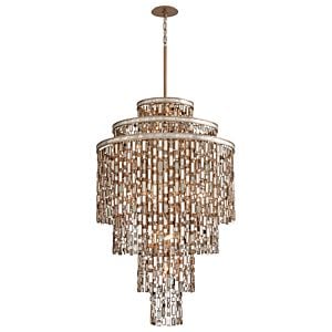 Dolcetti Mixed Shells with Crystal 19-Light Chandelier