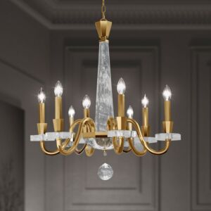 Amadeus 8-Light Chandelier in Etruscan Gold