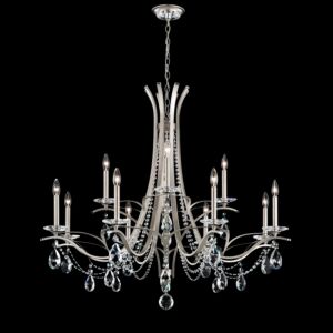 Vesca 12-Light Chandelier in Etruscan Gold