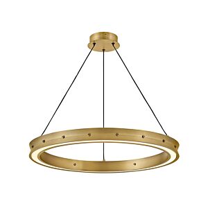 Althea LED Chandelier in Lacquered Brass